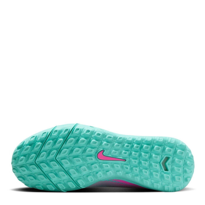 Nike Zoom Mercurial Vapor 16 Junior Turf Football Boots – Grey/Pink - Image 3