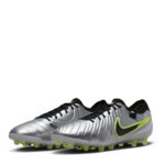 Nike Tiempo Legend 10 Artificial Ground Football Boots – Silver/Volt – view 4