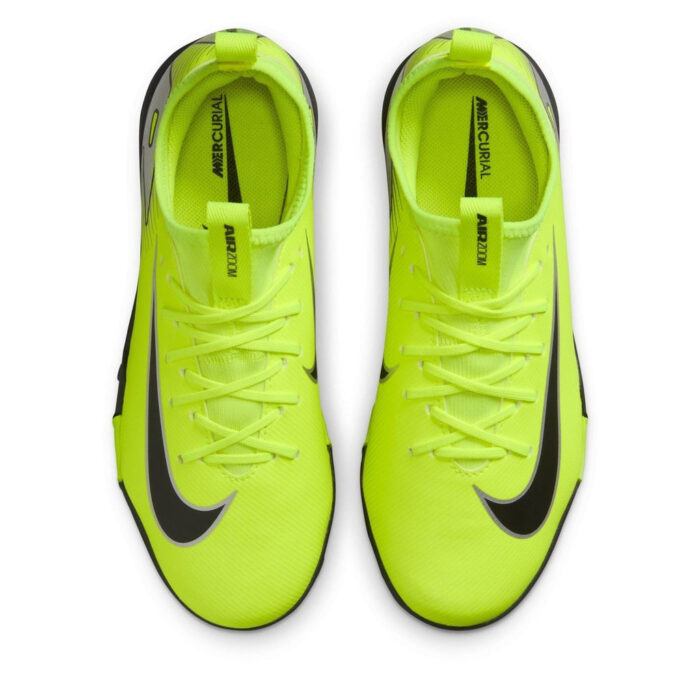 Nike Zoom Mercurial Vapor 16 Junior Turf Football Boots – Volt/Black – view 6