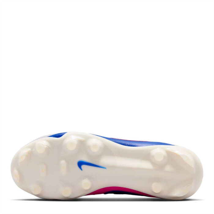 Nike Tiempo Junior Firm Ground Football Boots – Blue/Wht/Pink – view 3