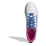 adidas Goletto Turf Football Boots – White/Blue/Pink – view 5
