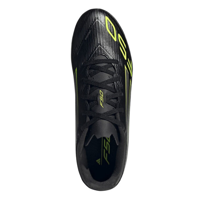 adidas F50 Messi Turf Football Boots – Black/Lemon – view 5