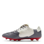 Nike Premier 3 Firm Ground Football Boots – Grey/Red - Image 2