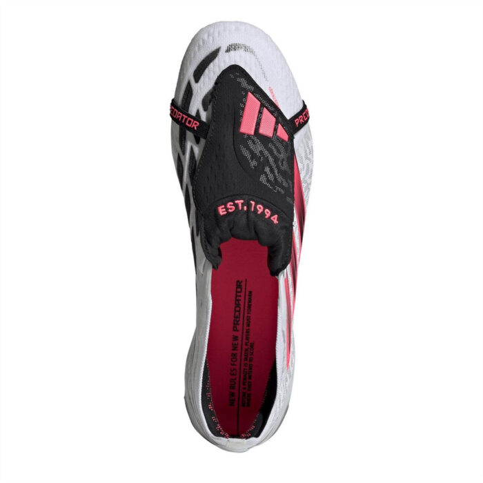 adidas Predator Soft Ground Football Boots – White/Coral – view 6