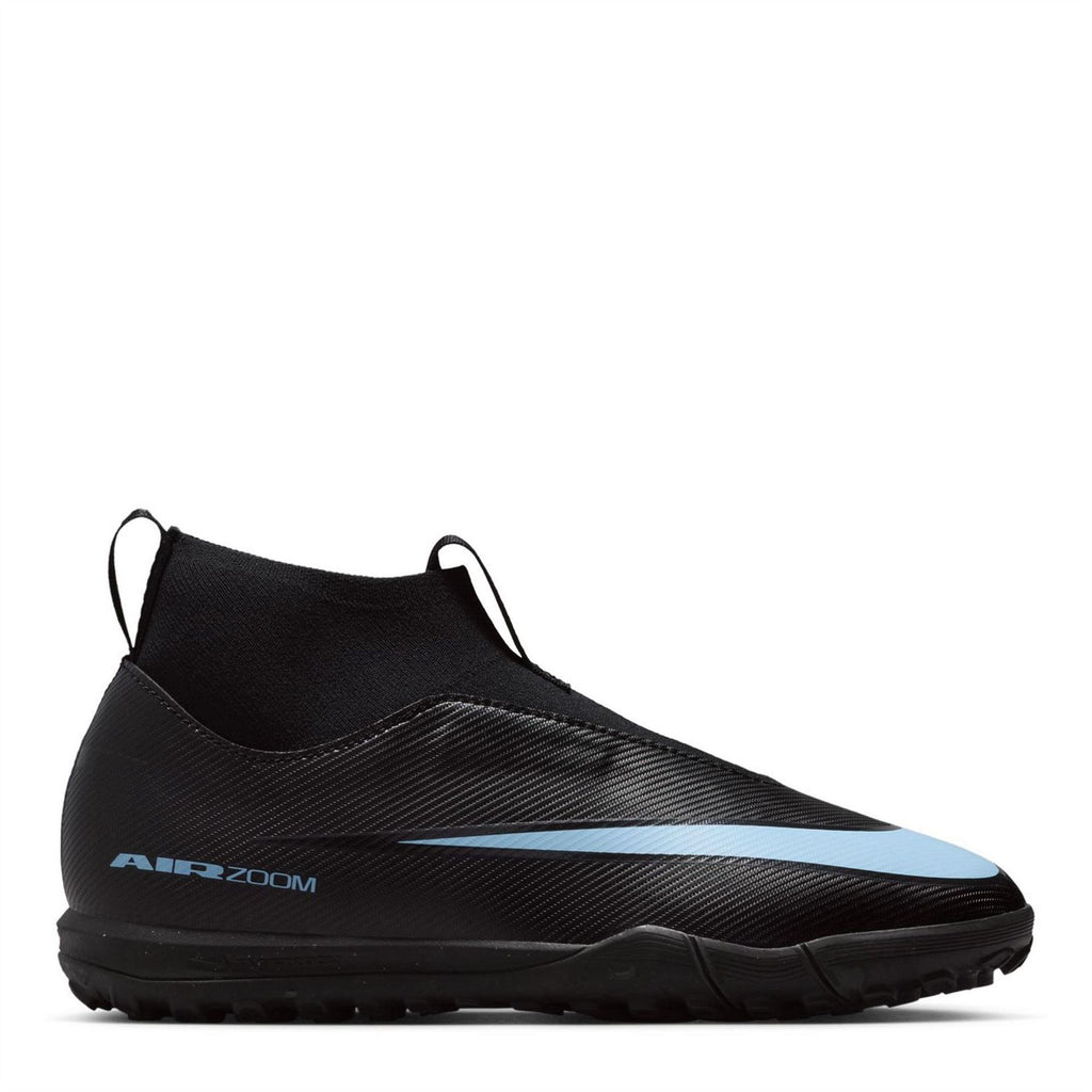 Nike Zoom Mercurial Superfly 10 Junior Turf Football Boots – Black/Blue