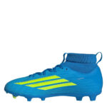 adidas F50 Junior Firm Ground Football Boots – Blue/Yellow – view 2
