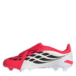 adidas Predator Fold Over Tongue Junior Firm Ground Football Boots – Red/Blk/White – view 2