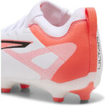 Puma Ultra 5 Junior Firm Ground Football Boots – White/Red – view 5