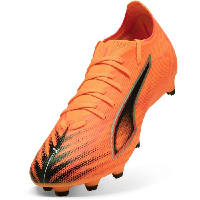 Puma Ultra 6 Firm Ground Football Boots – Orange/Black – view 6