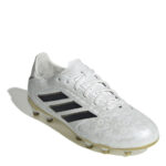 adidas Copa Pure 3 Junior Firm Ground Football Boots – White/Blk/Gold - Image 3