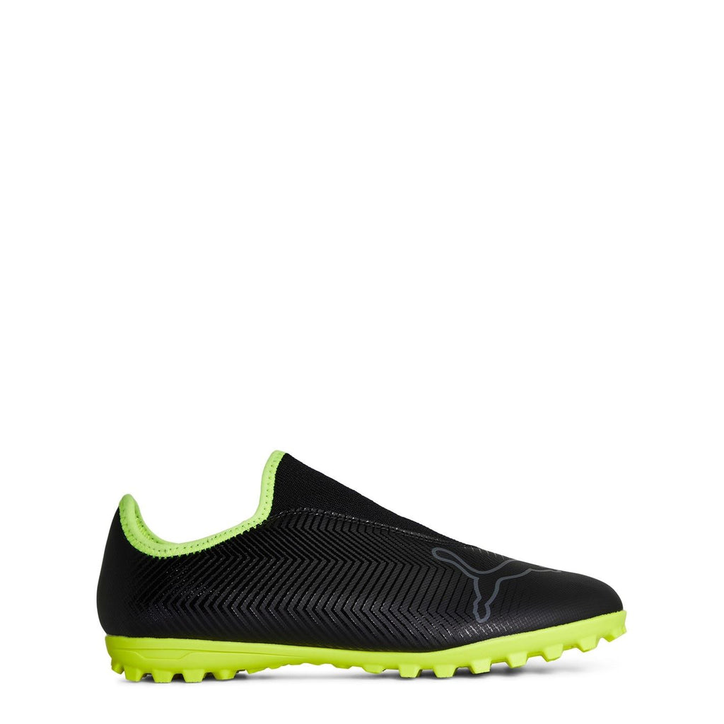 Puma Finesse Junior Turf Football Boots – Black/FluYellow