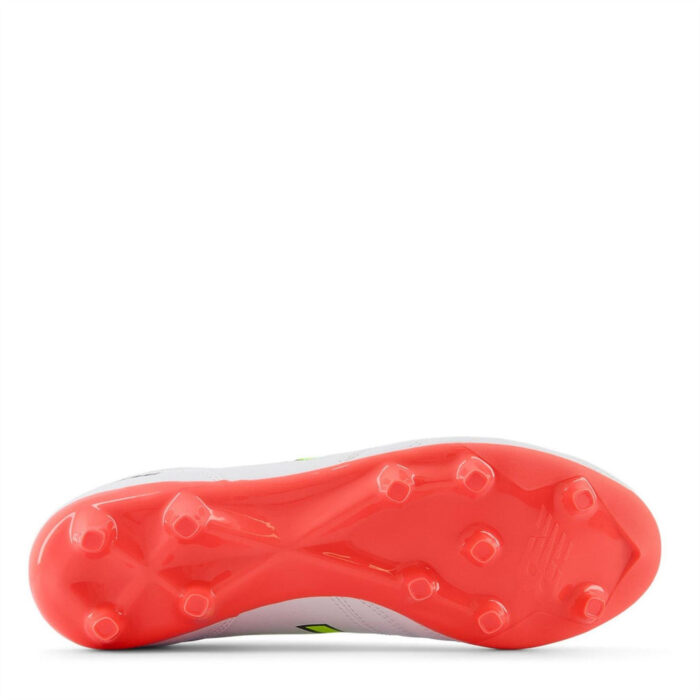 New Balance 442 V2 Firm Ground Football Boots – White/Volt - Image 5