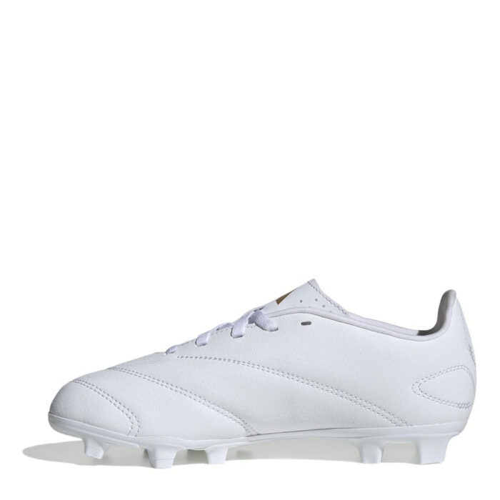 adidas Predator 24 Junior Firm Ground Football Boots – White/Gold/Wht – view 2