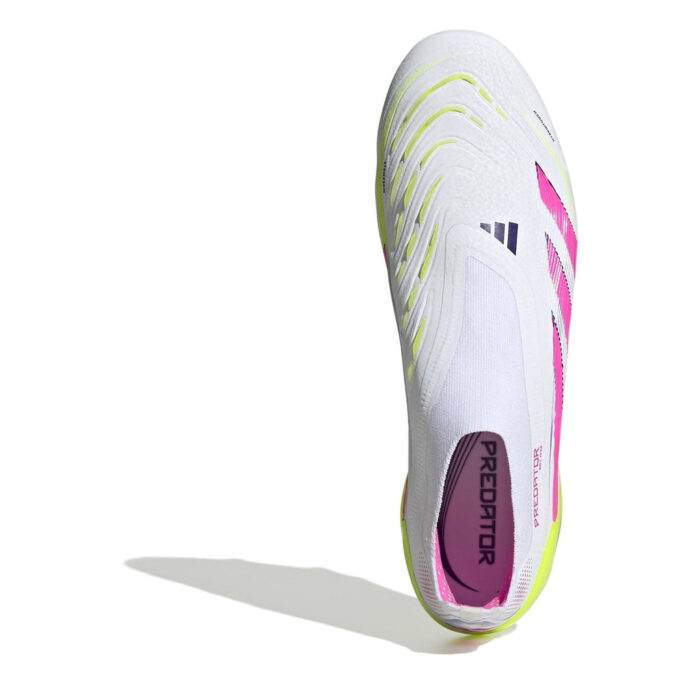 adidas Predator Firm Ground Football Boots – White/Pink – view 5