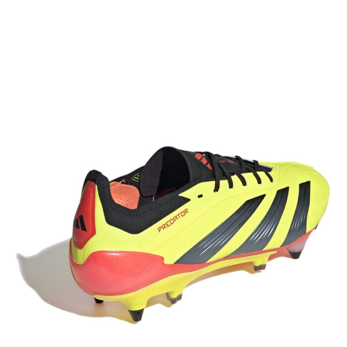 adidas Predator 24 Soft Ground Football Boots – Yellow/Blk/Red – view 4