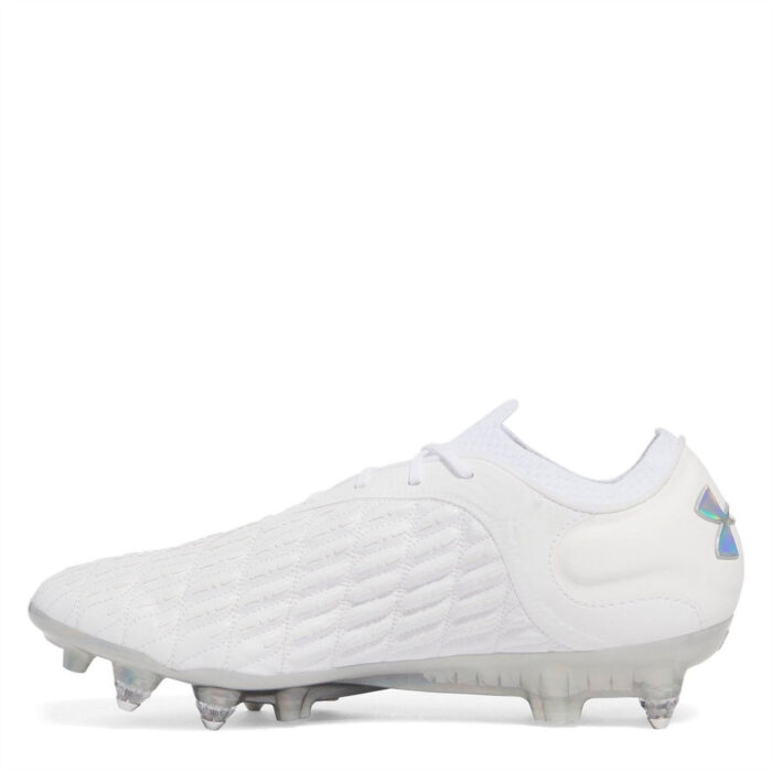 Under Armour Mens Clone Magnetico Firm Ground Football Boots – White – view 2