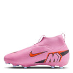 Nike Zoom Mercurial Superfly 10 Junior Firm Ground Football Boots – Pink/Black – view 6