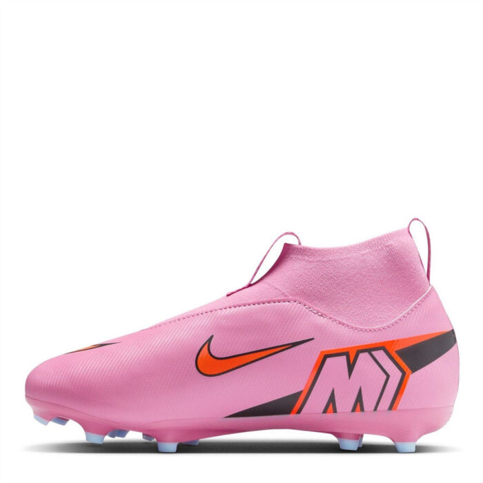 Nike Zoom Mercurial Superfly 10 Junior Firm Ground Football Boots – Pink/Black – view 6