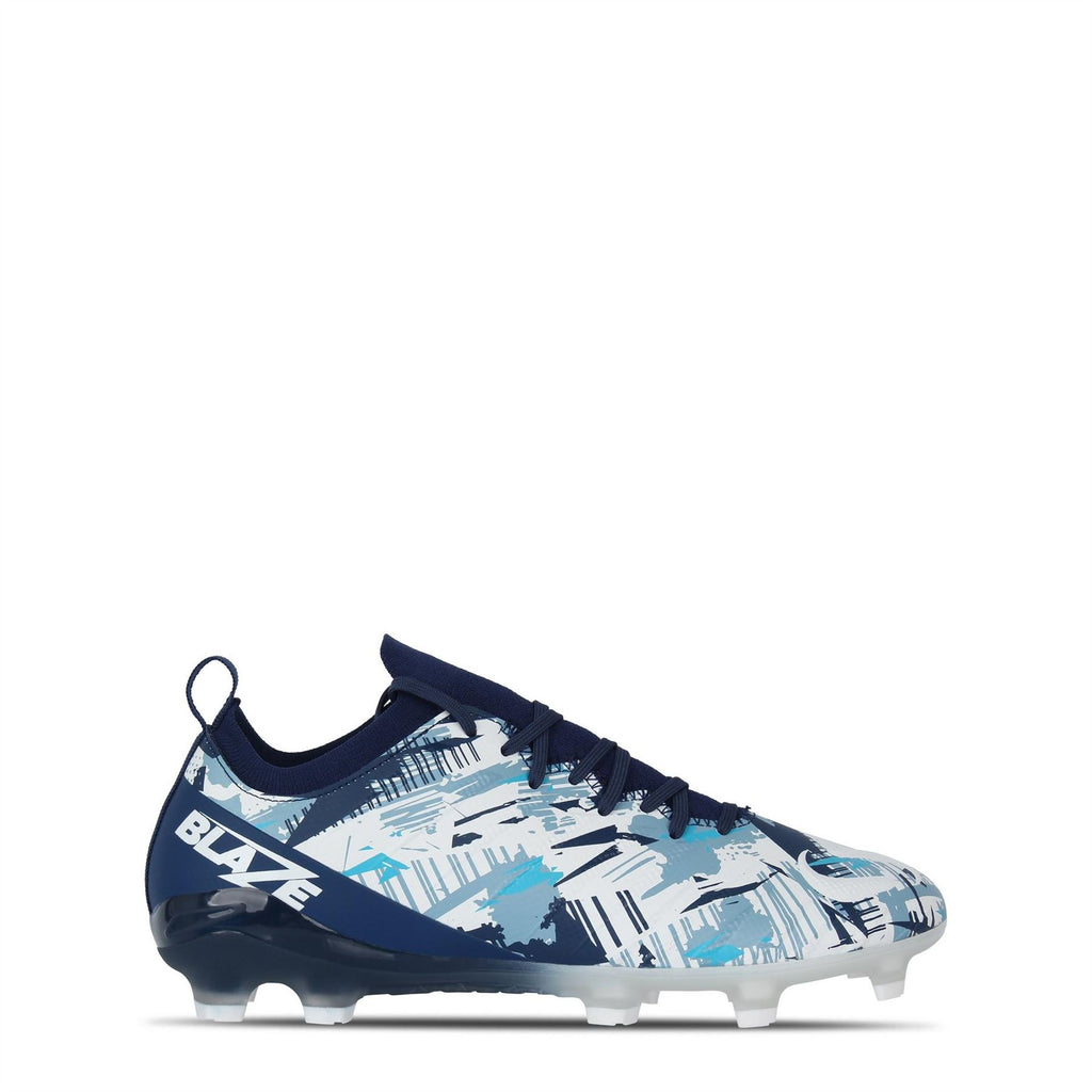 Sondico Blaze Junior Firm Ground Football Boots – Navy/White Sondico Blaze Junior Firm Ground Football Boots – Navy/White - Image 1