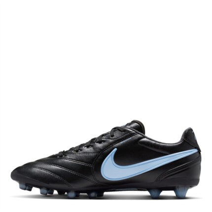 Nike Tiempo Ligera Artificial Ground Football Boots – Black/Blue – view 2