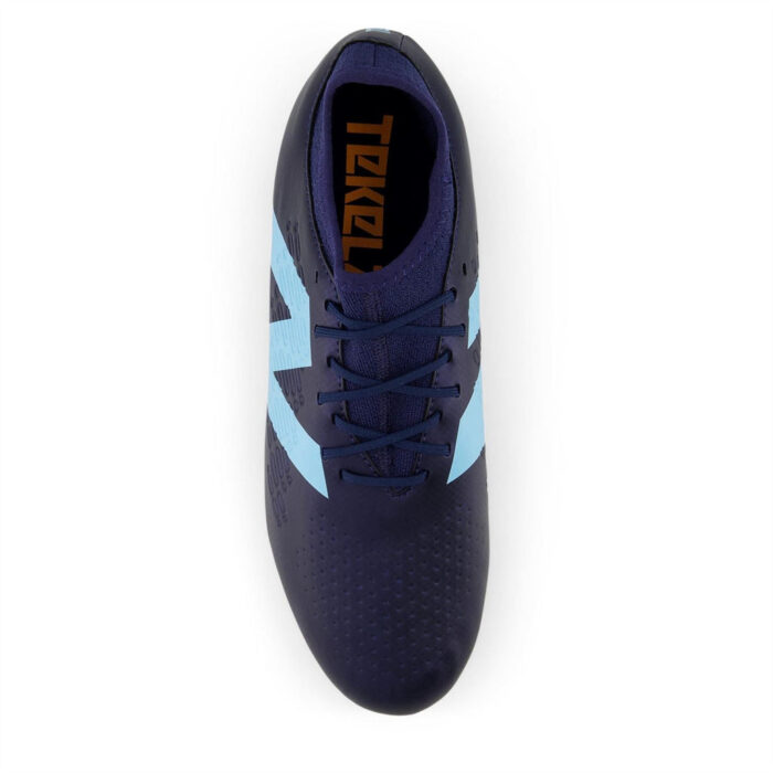 New Balance Tekela V4+ Magique Firm Ground Football Boots – Navy/Sky Blue – view 3