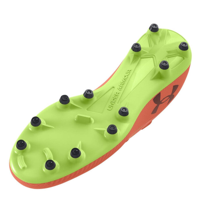 Under Armour Magnetico Junior Firm Ground Football Boots – Flare Orange – view 3