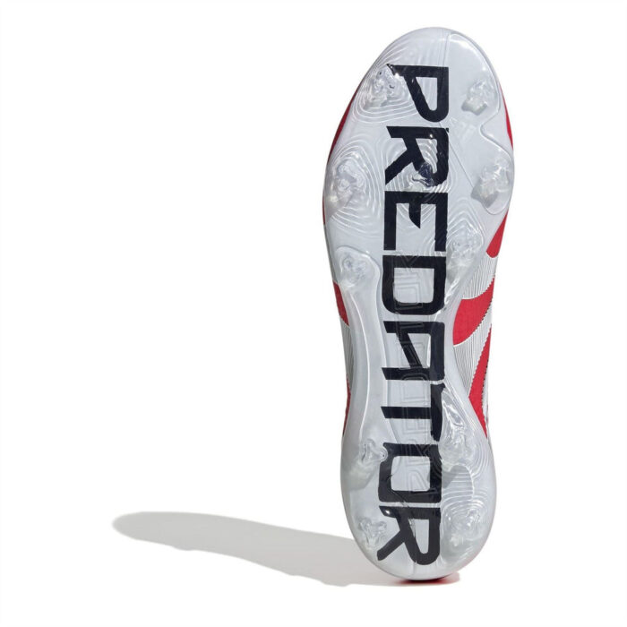 adidas Predator Firm Ground Football Boots – Red/White – view 6