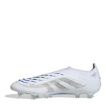 adidas Predator Firm Ground Football Boots – White/Silver – view 2