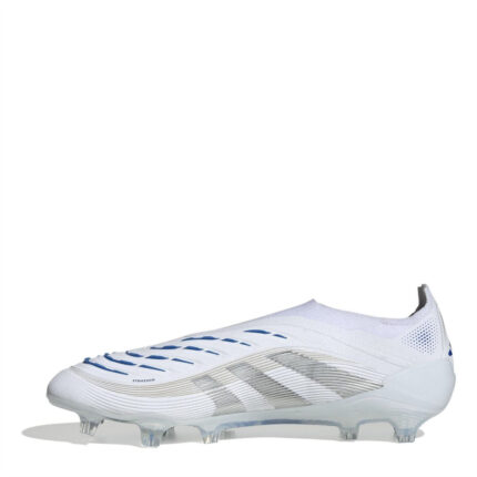 adidas Predator Firm Ground Football Boots – White/Silver – view 2