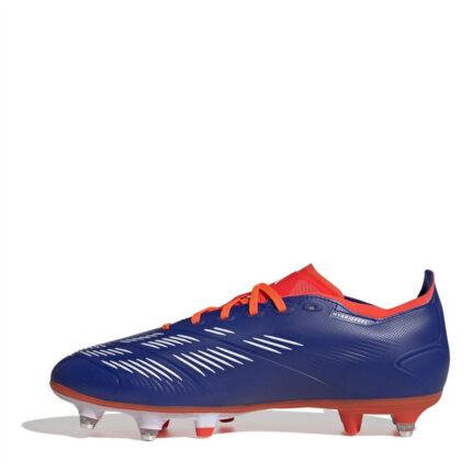 adidas Predator 24 Soft Ground Football Boots – Blue/Wht/Red – view 2