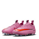 Nike Zoom Mercurial Vapor 16 Junior Firm Ground Football Boots – Pink-Black – view 4