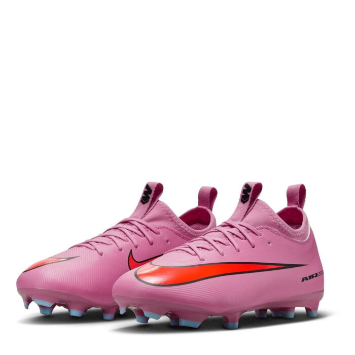Nike Zoom Mercurial Vapor 16 Junior Firm Ground Football Boots – Pink-Black – view 4