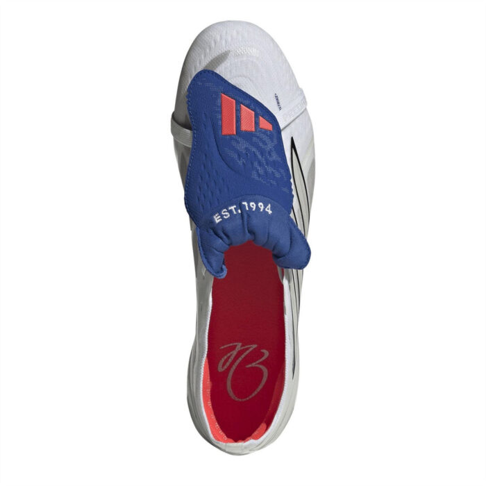 adidas Predator Firm Ground Football Boots – White/Blue – view 6