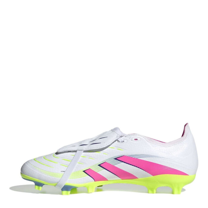 adidas Predator Firm Ground Football Boots – White/Pink – view 8