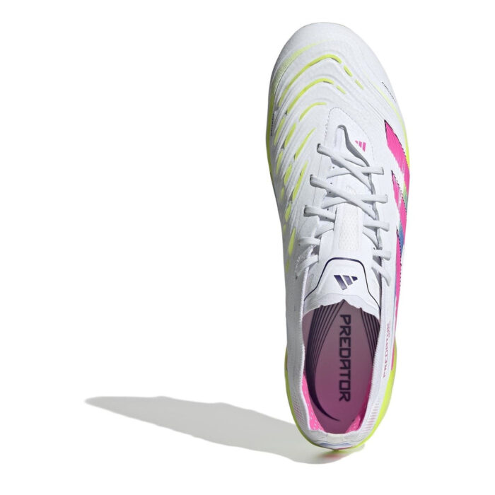 adidas Predator Soft Ground Football Boots – White/Pink – view 5