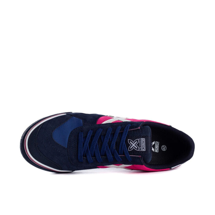 Munich Gresca Indoor Football Boots – Navy/Fuchsia – view 3