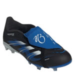 adidas Predator Junior Firm Ground Football Boots – Black/Blue – view 3