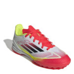 adidas F50 Junior Turf Football Boots – White/Red – view 3