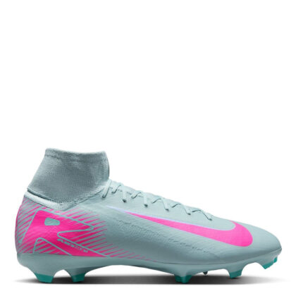 Nike Zoom Mercurial Superfly 10 Firm Ground Football Boots – Grey/Pink