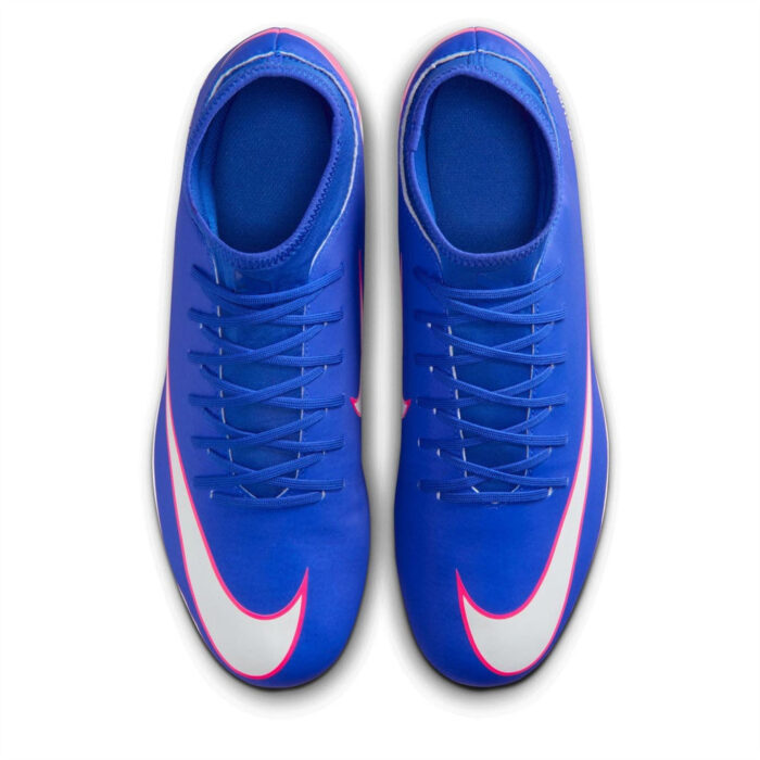 Nike Mercurial Superfly 10 Firm Ground Football Boots – Blue/Wht/Pink – view 6