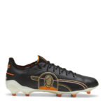 Puma King Firm Ground Football Boots – Blk/Wht/Orange - Image 4