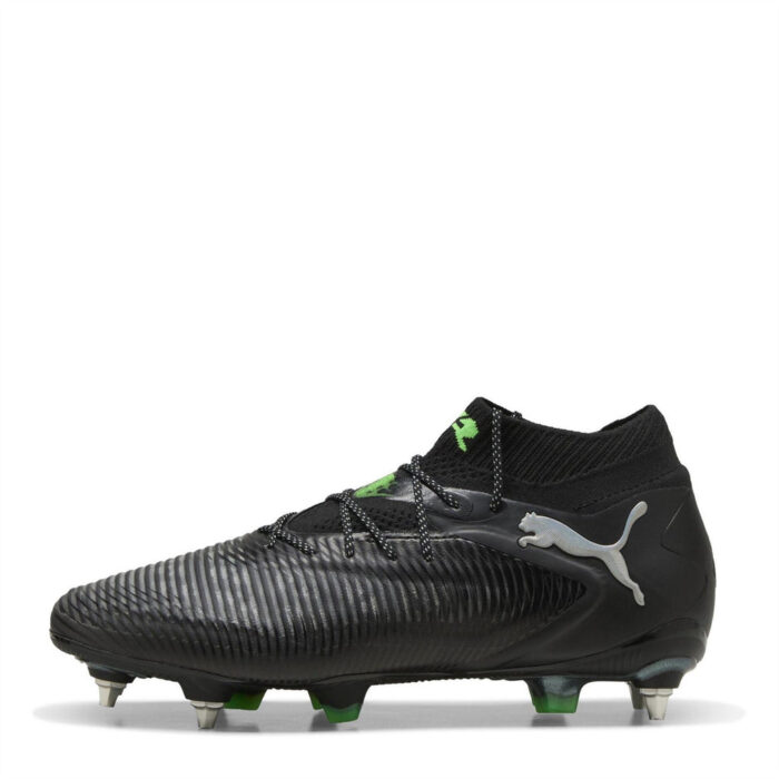Puma Future 8 Soft Ground Football Boots – Black/Green – view 8