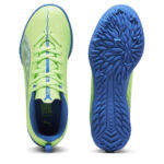 Puma Ultra 5 Junior Turf Football Boots – Green/Wht/Blue - Image 3