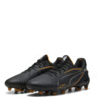 Puma King Firm Ground Football Boots – Black/Silver