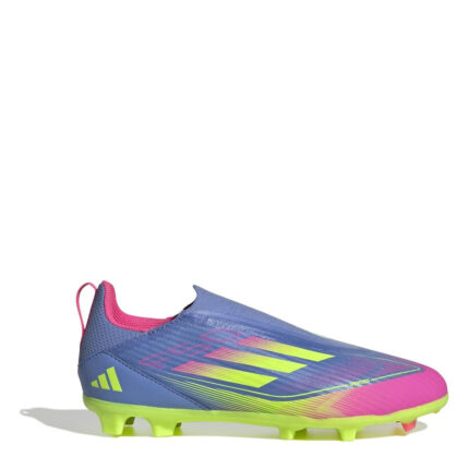 adidas F50 Junior Firm Ground Football Boots – Blue/Lemon