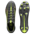 Puma Ultra 5 Firm Ground Football Boots – Silver/Yellow – view 3