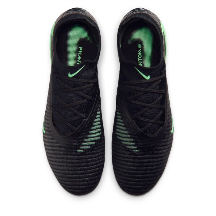 Nike Phantom 6 Low Soft Ground Football Boots – Black/Green - Image 6