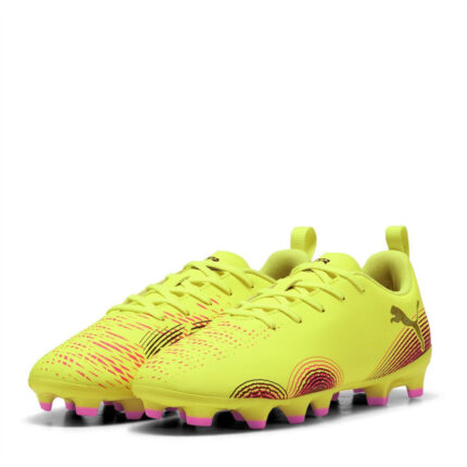 Puma Future 8 Junior Firm Ground Football Boots – Yellow/Black