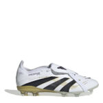 adidas Predator Junior Firm Ground Football Boots – White/Blk/Gold