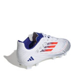 adidas F50 Junior Firm Ground Football Boots – White/Red/Blue – view 4